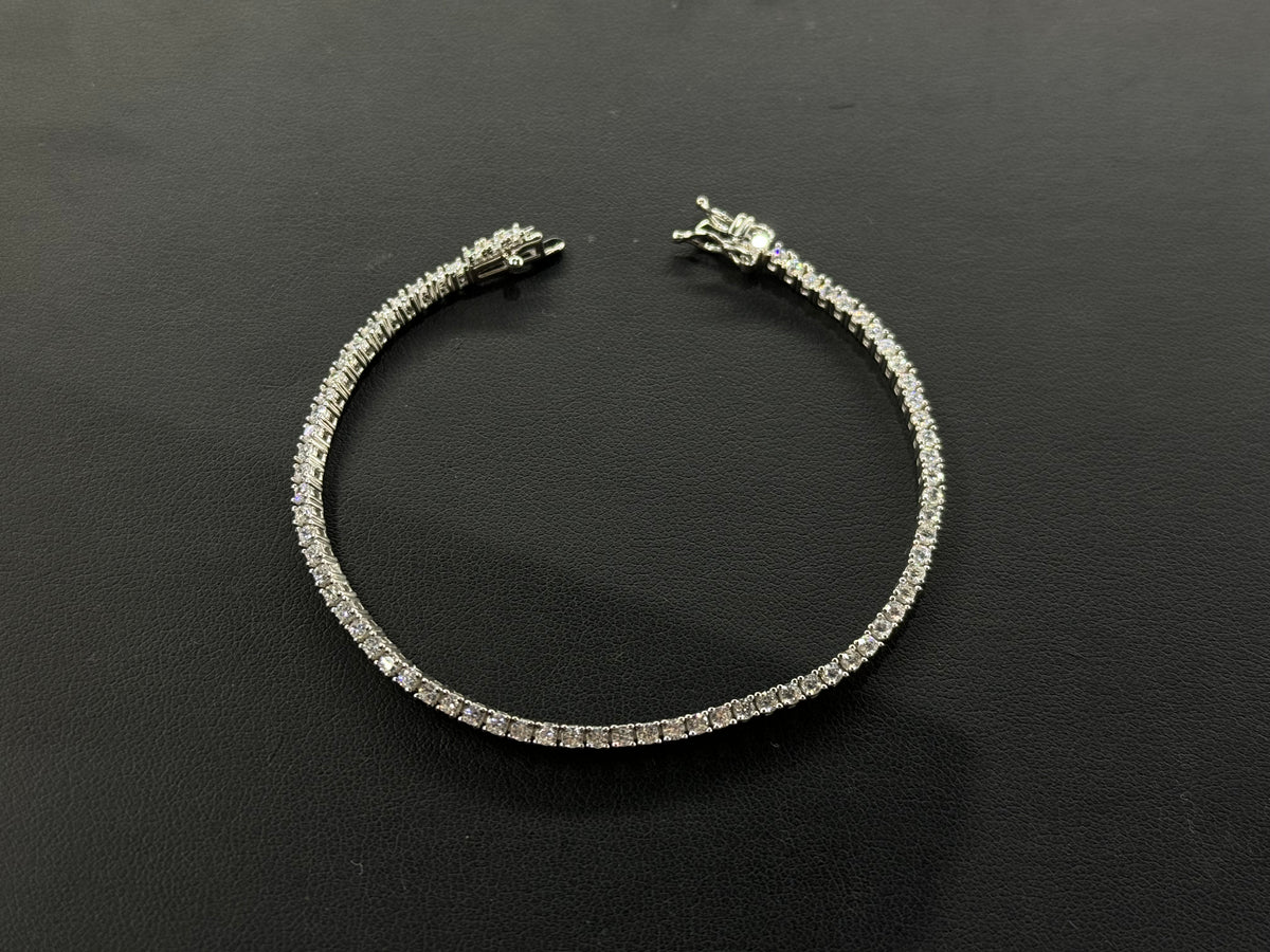 Pulso Tennis 4mm 18cm Plata .925